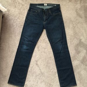 JCrew men’s vintage slim dark wash jean